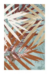 Folhagem tropical com tons terrosos de cartissi