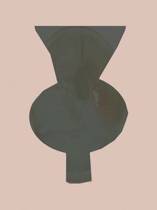 Vaso abstrato elegante de cartissi