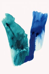 Azul-turquesa fluido abstrato de cartissi