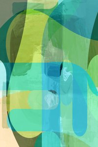 Fluido Verde Azul Abstrato de cartissi