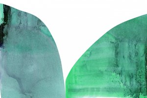 Formas verdes fluidas de cartissi