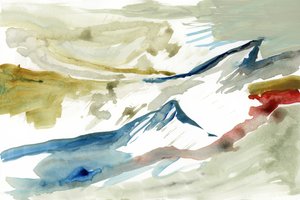 Paisagem montanhosa fluida de cartissi