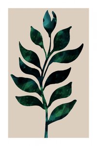Haste botânica verde de cartissi
