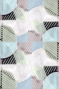 Formas em tons pastel entrelaçadas de cartissi