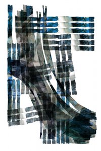 Tons de azul entrelaçados de cartissi