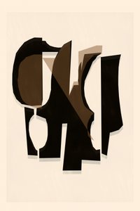 Formas abstratas em camadas de cartissi