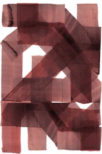 Abstrato em camadas em tons de bordô de cartissi