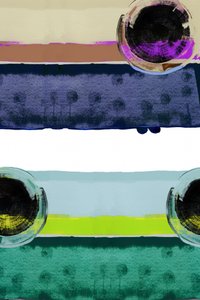 Cores em camadas e círculos de cartissi