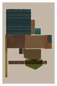 Abstrato geométrico em camadas de cartissi