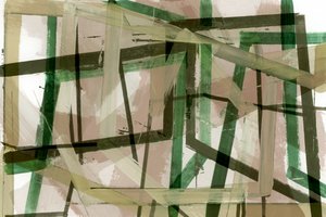 Abstrato geométrico em camadas de cartissi