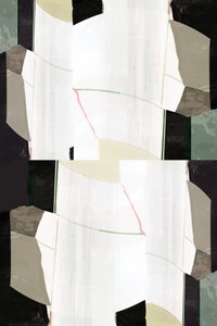 Abstrato geométrico em camadas de cartissi