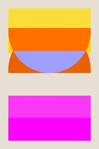 Cores geométricas em camadas de cartissi