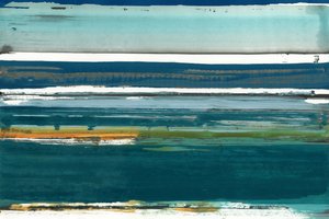 Paisagem marinha abstrata em camadas de cartissi