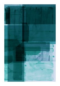 Formas em camadas em azul-petróleo de cartissi