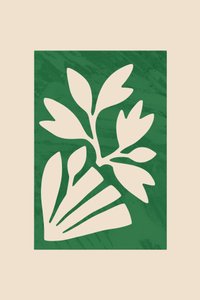 Recorte botânico minimalista de cartissi