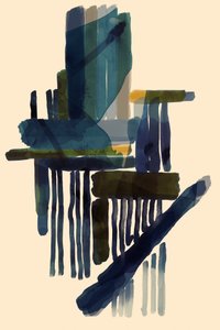Traços azuis abstratos modernos de cartissi
