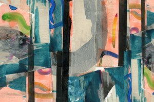 Colagem abstrata moderna de cartissi