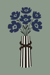 Bouquet Azul Moderno de cartissi