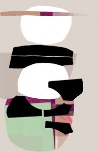 Abstrato moderno com blocos de cor de cartissi