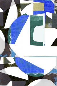 Colagem geométrica moderna de cartissi