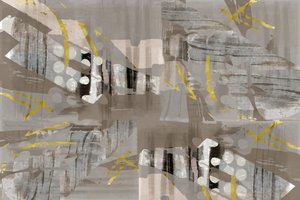 Abstrato em ouro moderno de cartissi