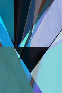 Geometria moderna em azul-petróleo de cartissi