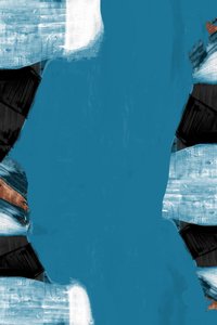 Formas modernas em azul-petróleo de cartissi