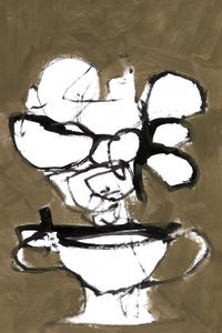 Vaso floral monocromático de cartissi
