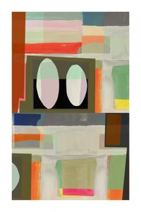 Formas abstratas em tons suaves de cartissi