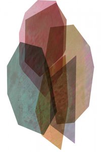 Camadas geométricas em tons suaves de cartissi