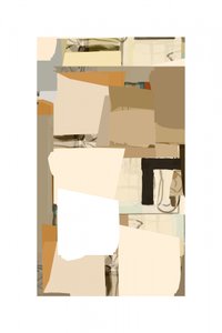 Colagem abstrata neutra de cartissi