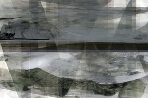 Paisagem serena em camadas de cartissi