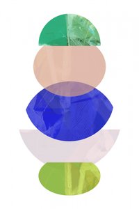 Formas geométricas sobrepostas de cartissi