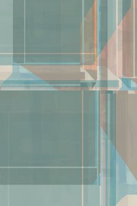 Geometria em azul-petróleo subtil de cartissi