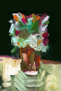 Flores abstratas vibrantes de cartissi