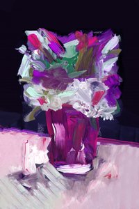 Flores abstratas vibrantes de cartissi