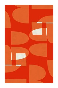 Curvas vibrantes do estilo Mid-Century de cartissi