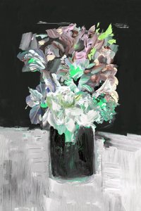 Buquê floral com um toque pictórico vibrante de cartissi