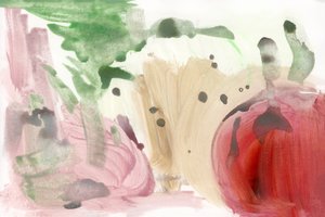 Natureza morta com vegetais coloridos de cartissi