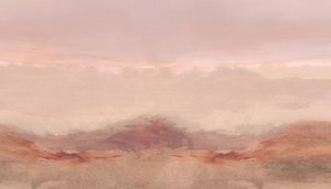 Horizonte quente do deserto de cartissi