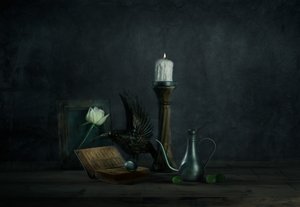 Rosa Gótica e Corvo de chenyi wang