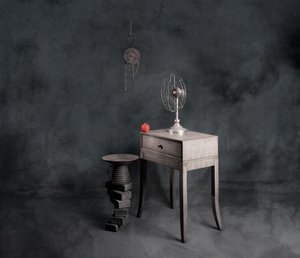 Natureza morta ao estilo vintage melancólico