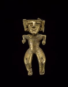 Figura em pé, 200-1600 DC (ouro)