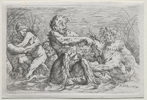 Deuses do Rio de copy after Salvator Rosa