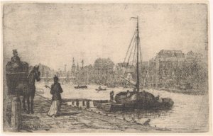 Rio em uma cidade de de Groot (prentmaker)