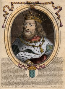 Retrato de Clóvis I (ca. 466 - 511), Rei dos Francos - Retrato de Clóvis I (c466-511), Rei dos Francos - gravura de 