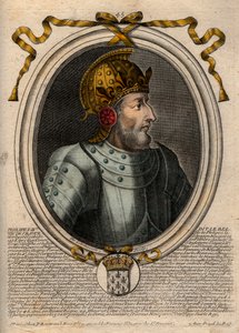 Retrato de Filipe IV o Bel (1268 - 1314), Rei de França - Filipe IV a Feira (1268-1314) Rei de França - gravura de 