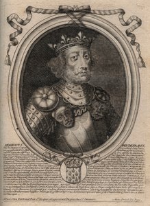 Retrato de Robert II o Pio (c. 972 - 1031), Rei de França - Rei Robert II, chamado de Pio - gravura de 
