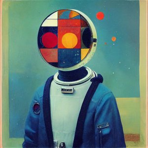 Pintura abstrata, Astronauta russo, Fotografias de parede | Impressões em tela