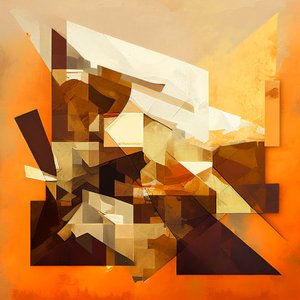 Pintura abstrata arte terracota, Parede Arte | Impressões em tela